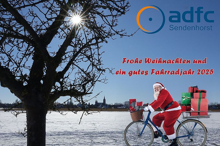 ADFC-Weihnachtsmann Auch in Sendenhorst gibt's einen Weihnachtmann