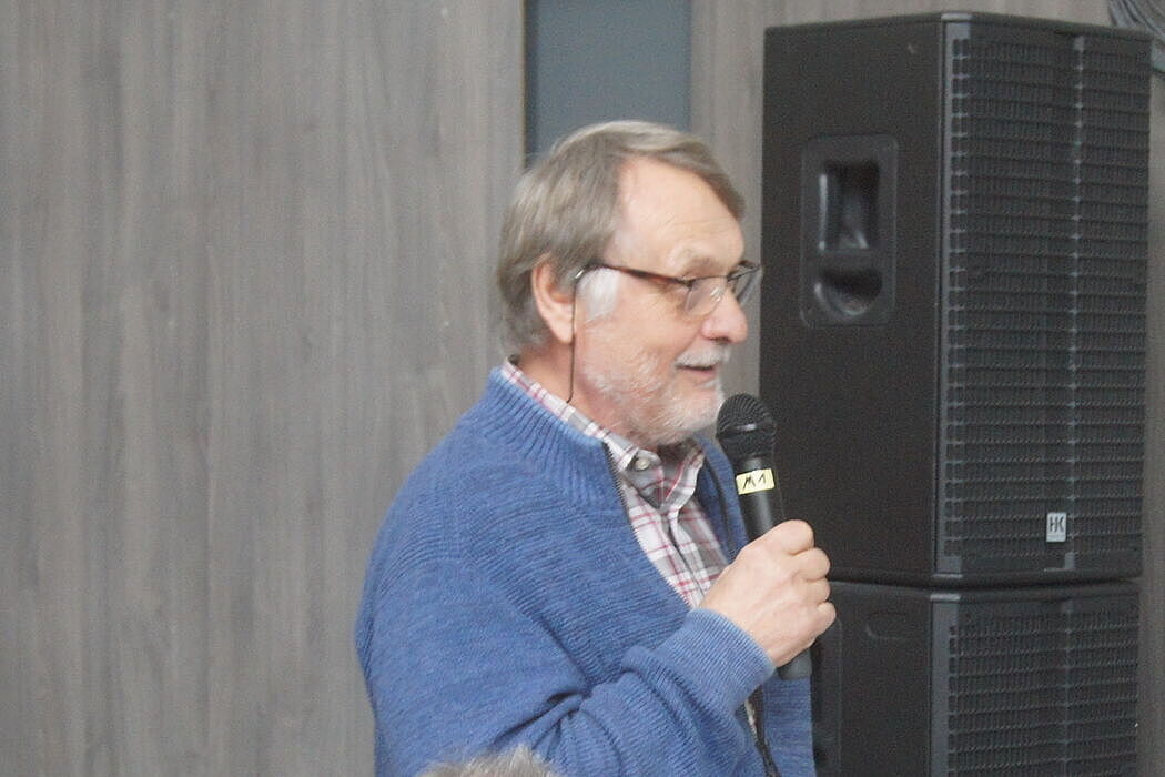 Manfred Döpper beim Vorstandsbericht